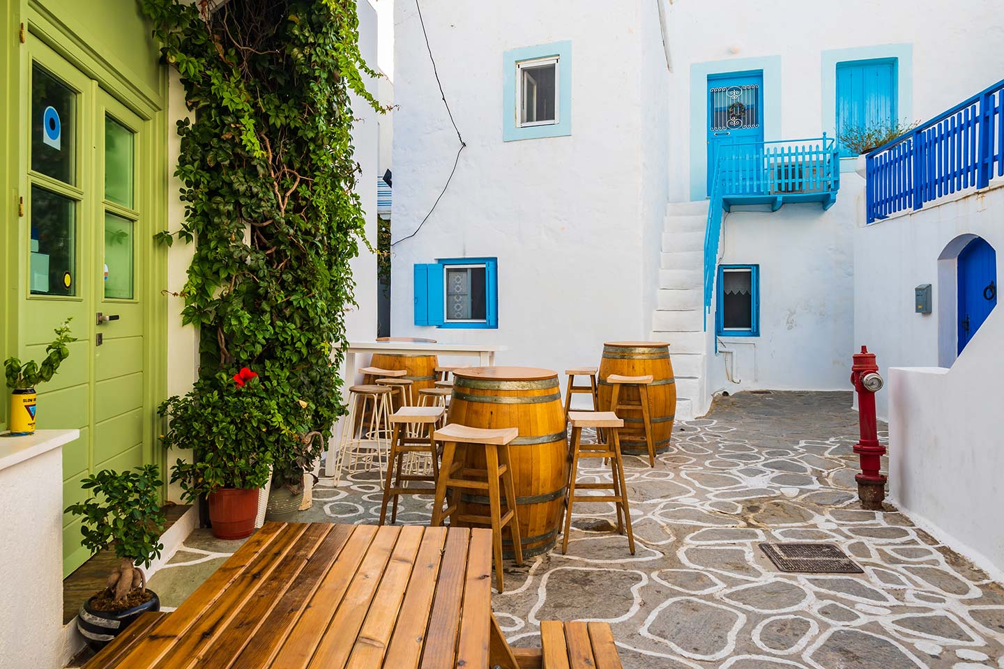 Milos travel tips walking through Plaka village